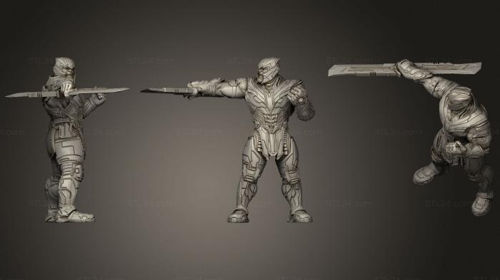 Military figurines (Thanos A, STKW_1949) 3D models for cnc